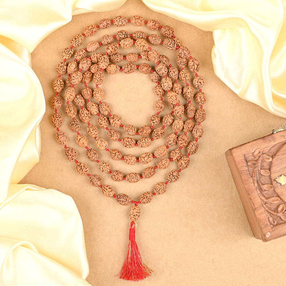 3 Mukhi Rudraksha Mala