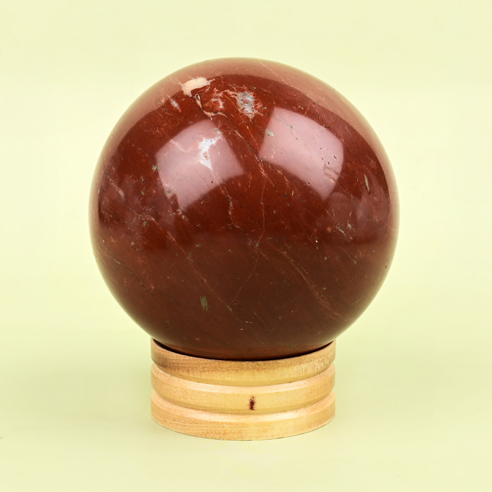 Buy Red Jasper Gemstone Ball - 1.246 kgs from Rudra Centre (Rudraksha Ratna) at reasonable prices.