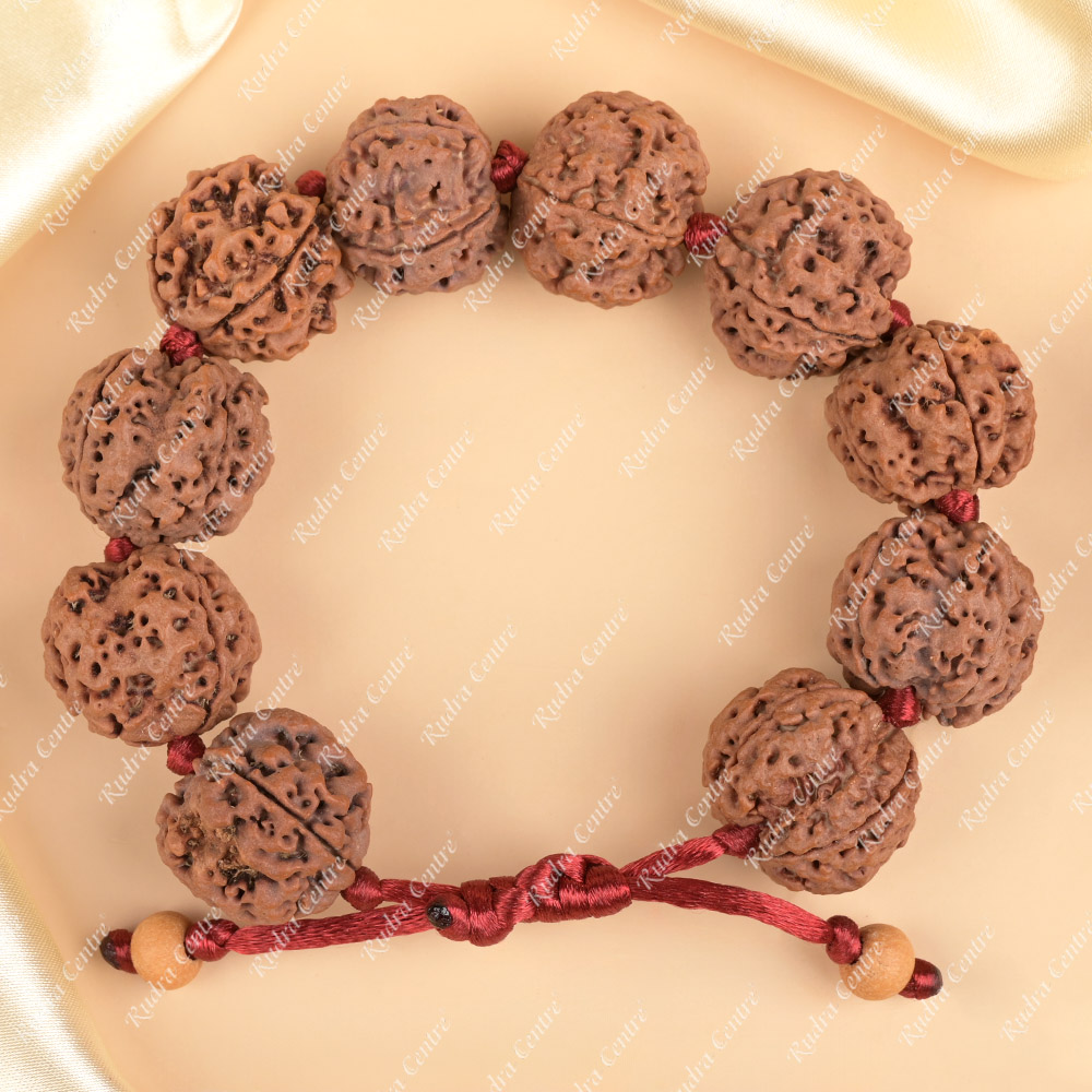 4 Mukhi Nepali Rudraksha Adjustable Bracelet
