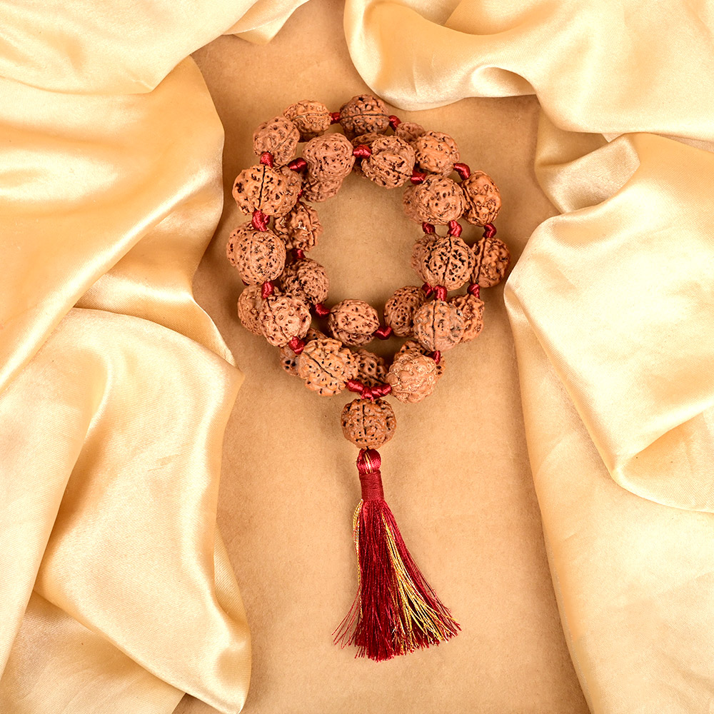 3 Mukhi Nepal Rudraksha Kantha Mala