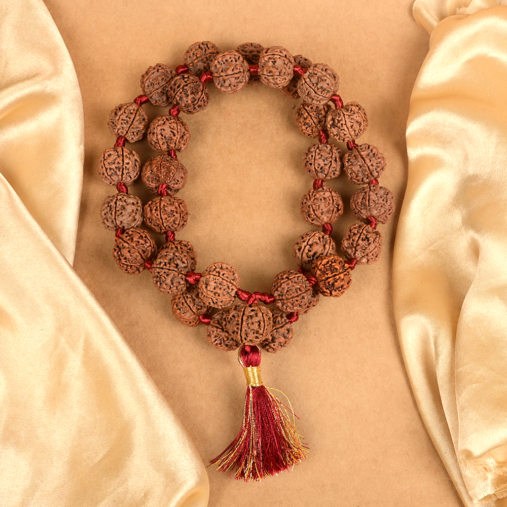 7 Mukhi Nepali Rudraksha Kantha Mala