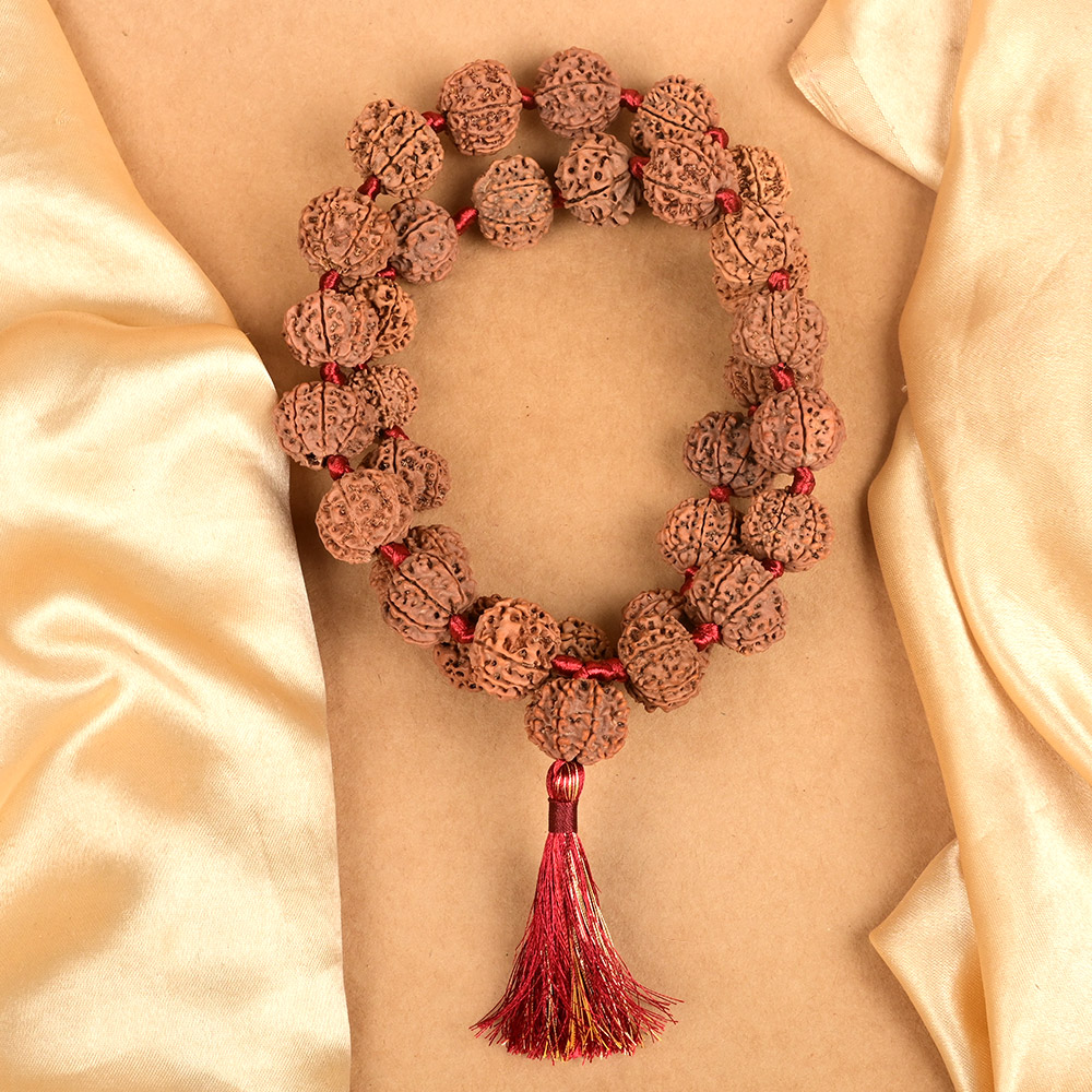 9 Mukhi Nepali Rudraksha Kantha Mala