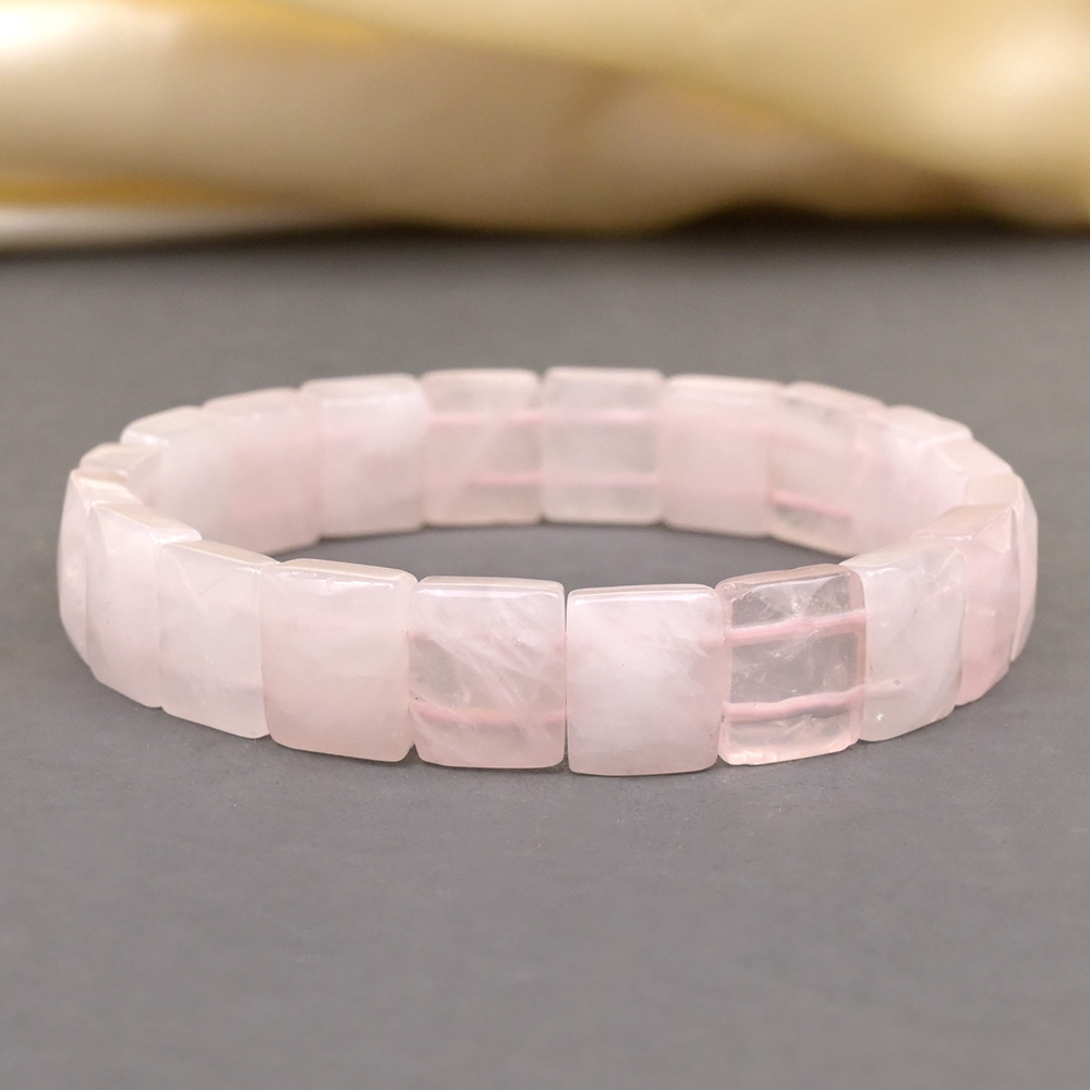 Buy Rose Quartz Faceted Bracelet from Rudra Centre (Rudraksha Ratna) at reasonable prices.