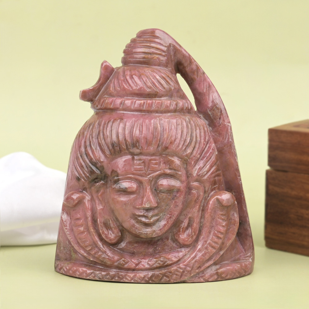 Rhodonite Shiva Face