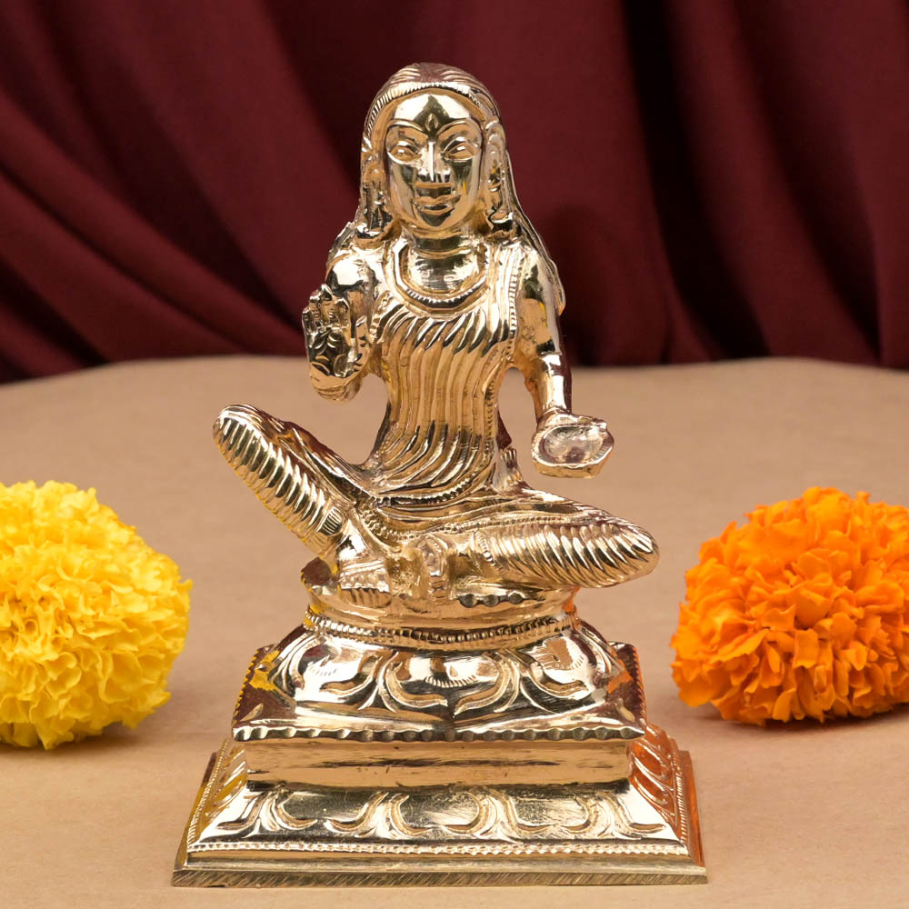 Goddess Dhumawati Mahavidya Bronze Idol