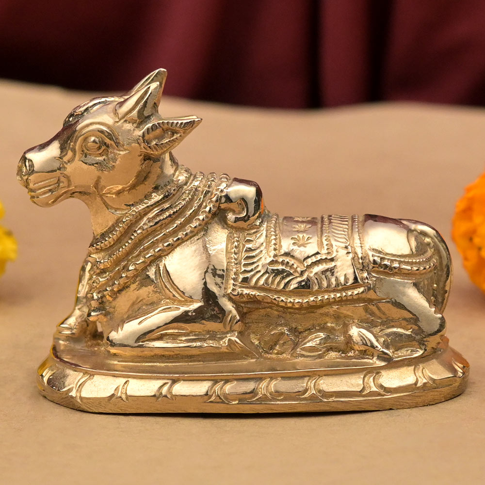 Nandi Shiva Vahan Bronze Idol