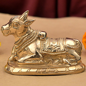 Nandi Shiva Vahan Bronze Idol