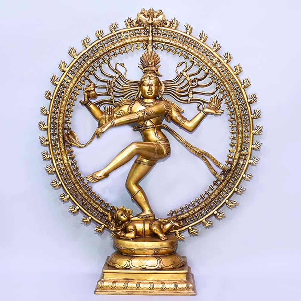 Majestic Natraja (Dancing Shiva) Brass Idol