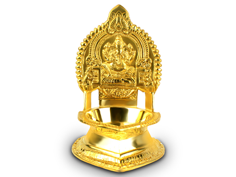 Ganesh Diya in Brass