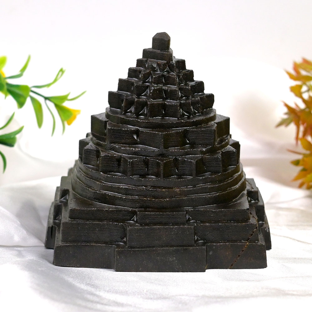 Shaligram Meru Shreeyantra - 3.6 inches