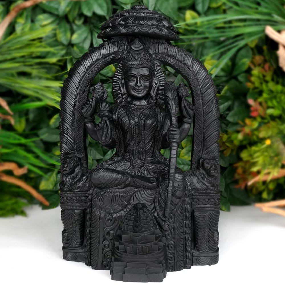 Majestic Goddess Lalita in Shaligram