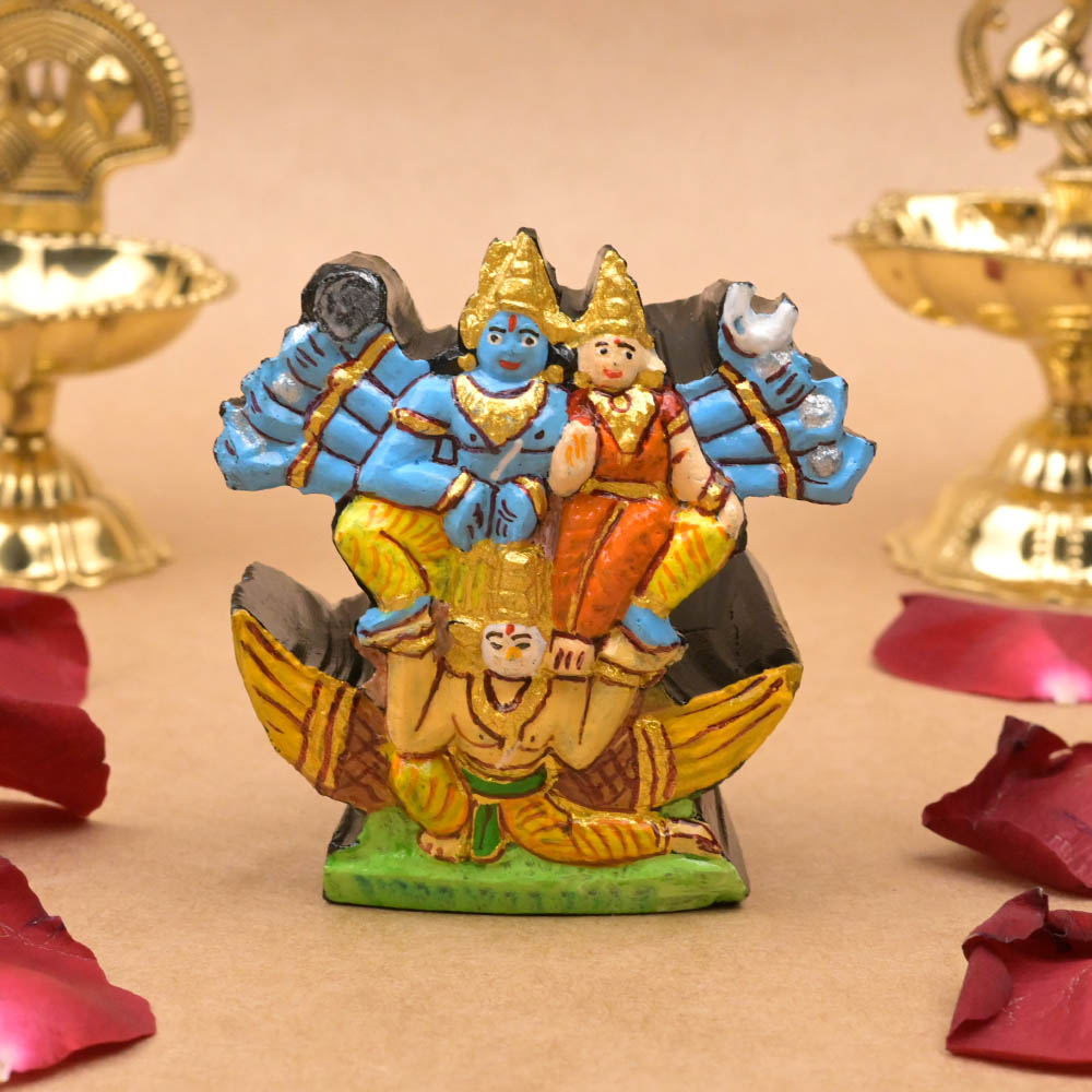 Narayan Shaligram Murti (Painted)