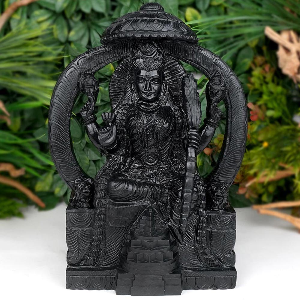 Majestic Goddess Lalita in Shaligram