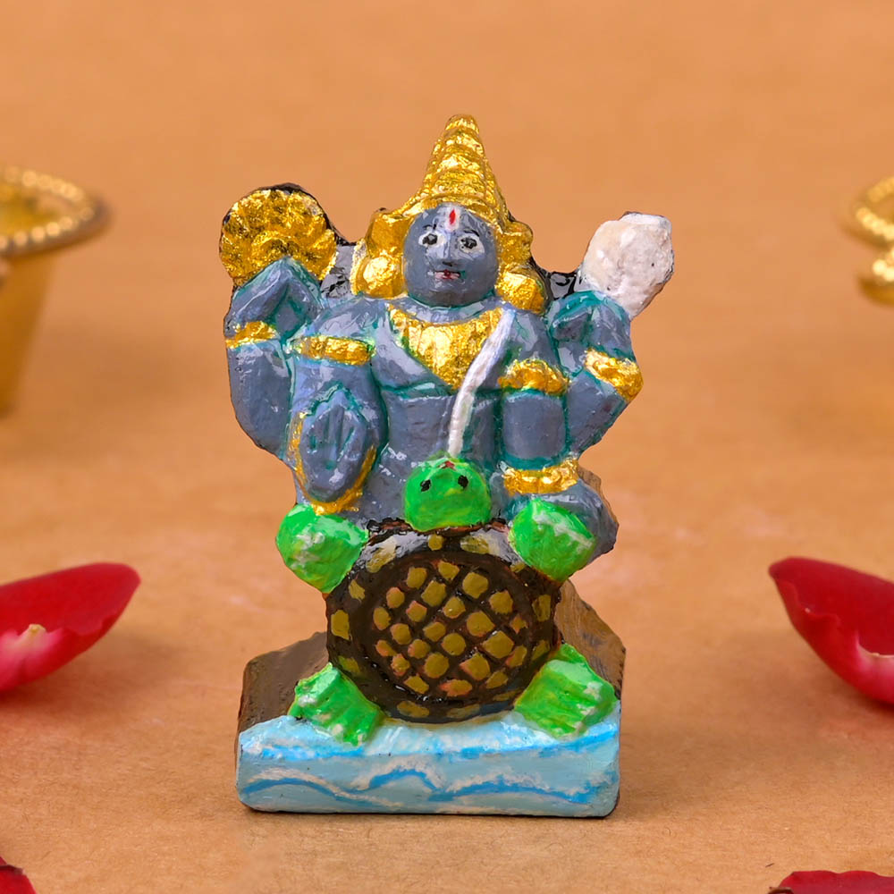 Kurma Shaligram Idol (Painted)