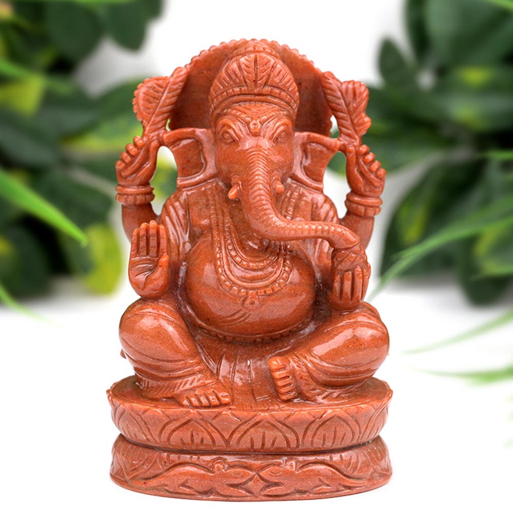 Natural Sunstone Ganesha - 1558 gms