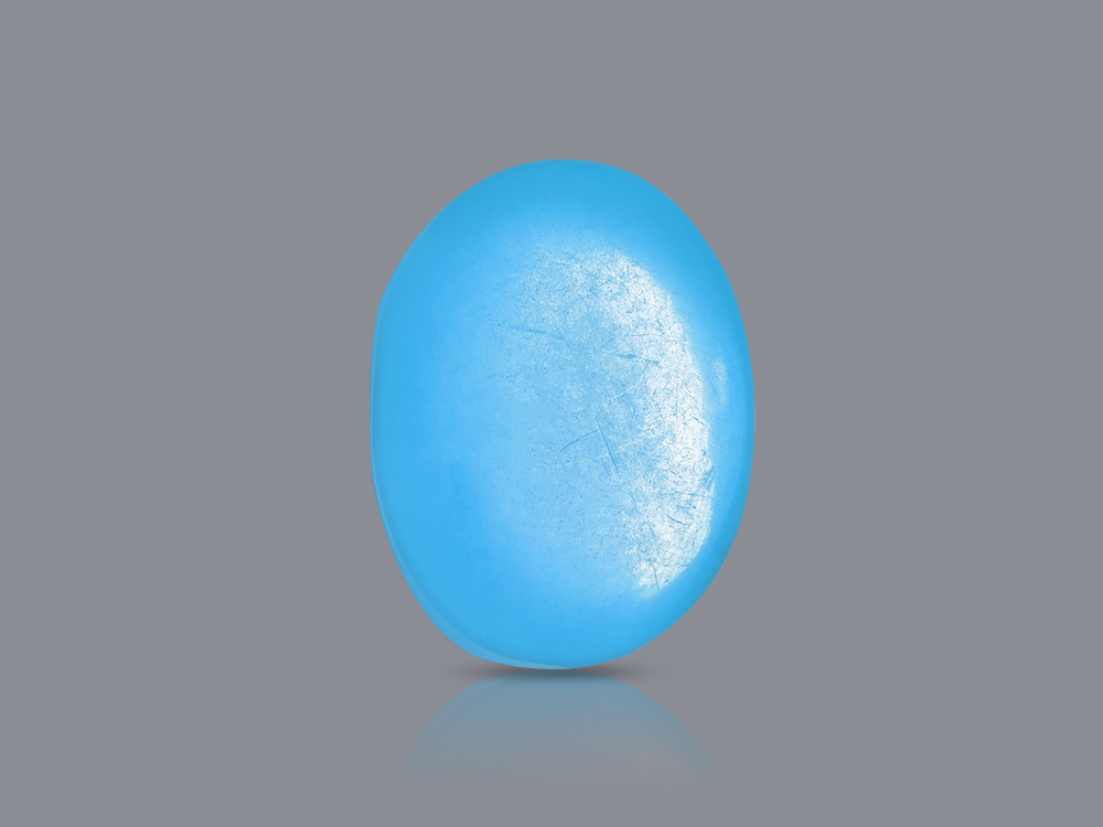 Buy Turquoise (Firoza) Stone - 6.70 Carats from Rudra Centre (Rudraksha Ratna) at reasonable prices.