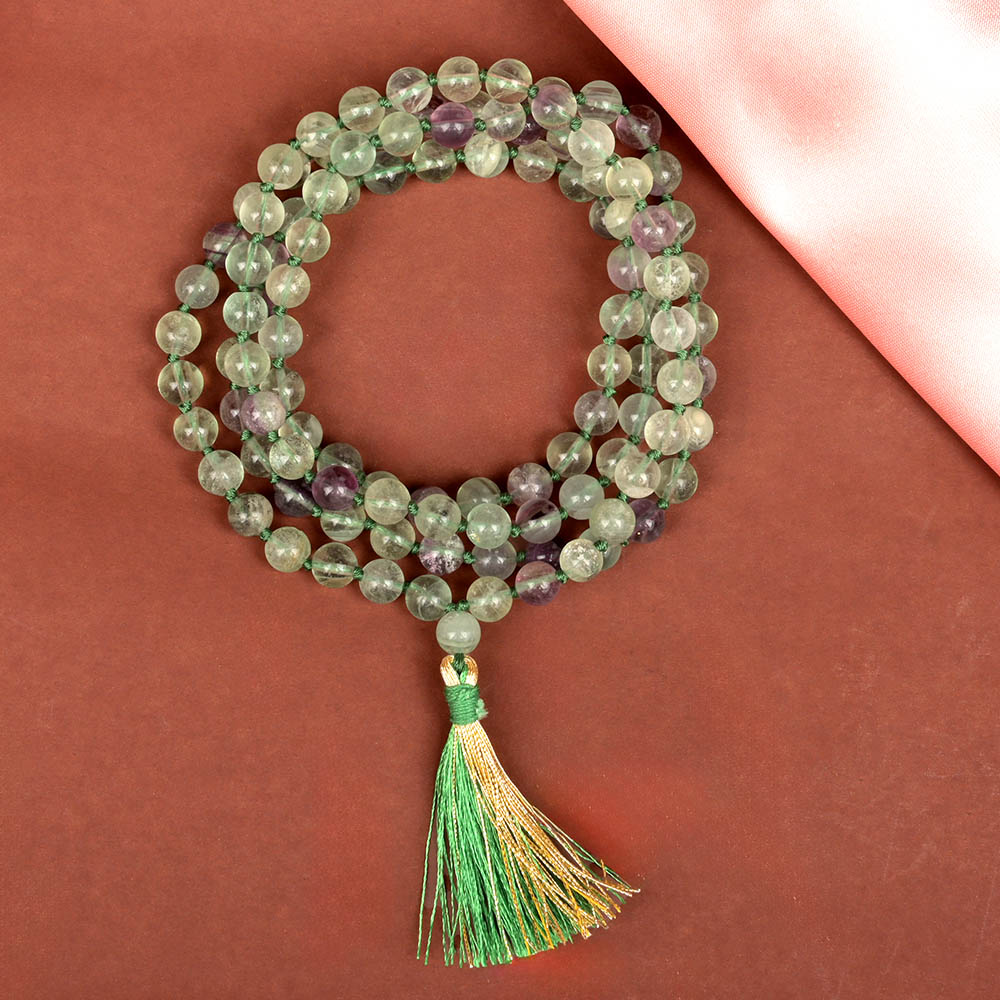 Natural Fluorite Mala - 6 mm