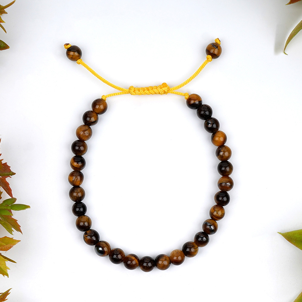 Tiger Eye Adjustable Thread Bracelet