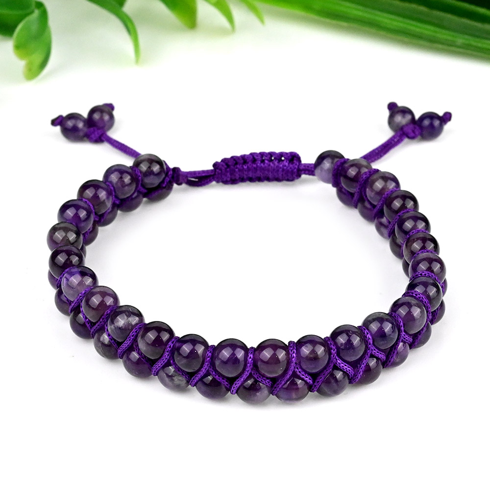 Amethyst Double Layer Thread Bracelet