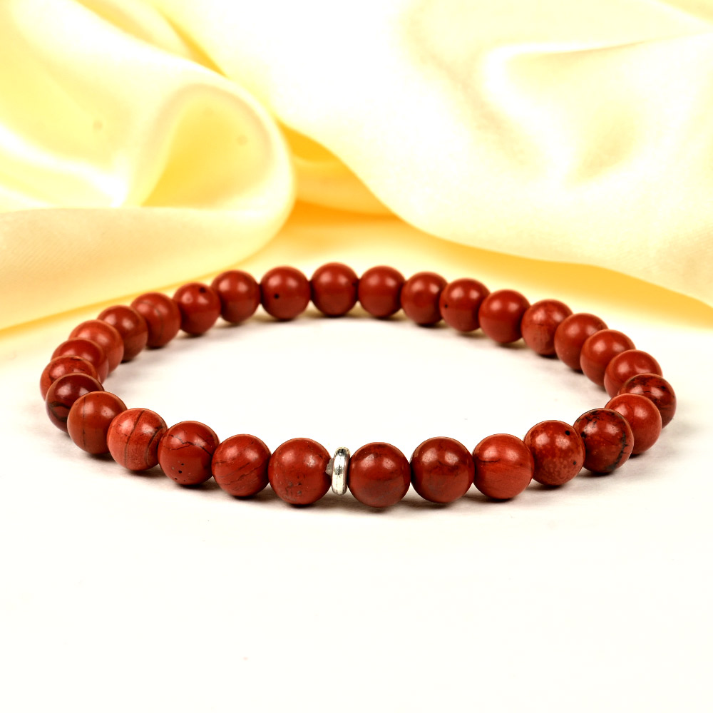 Red Jasper Bracelet - 6 mm