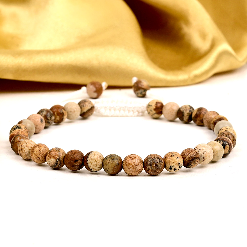 Picture Jasper Adjustable Bracelet - 6 mm