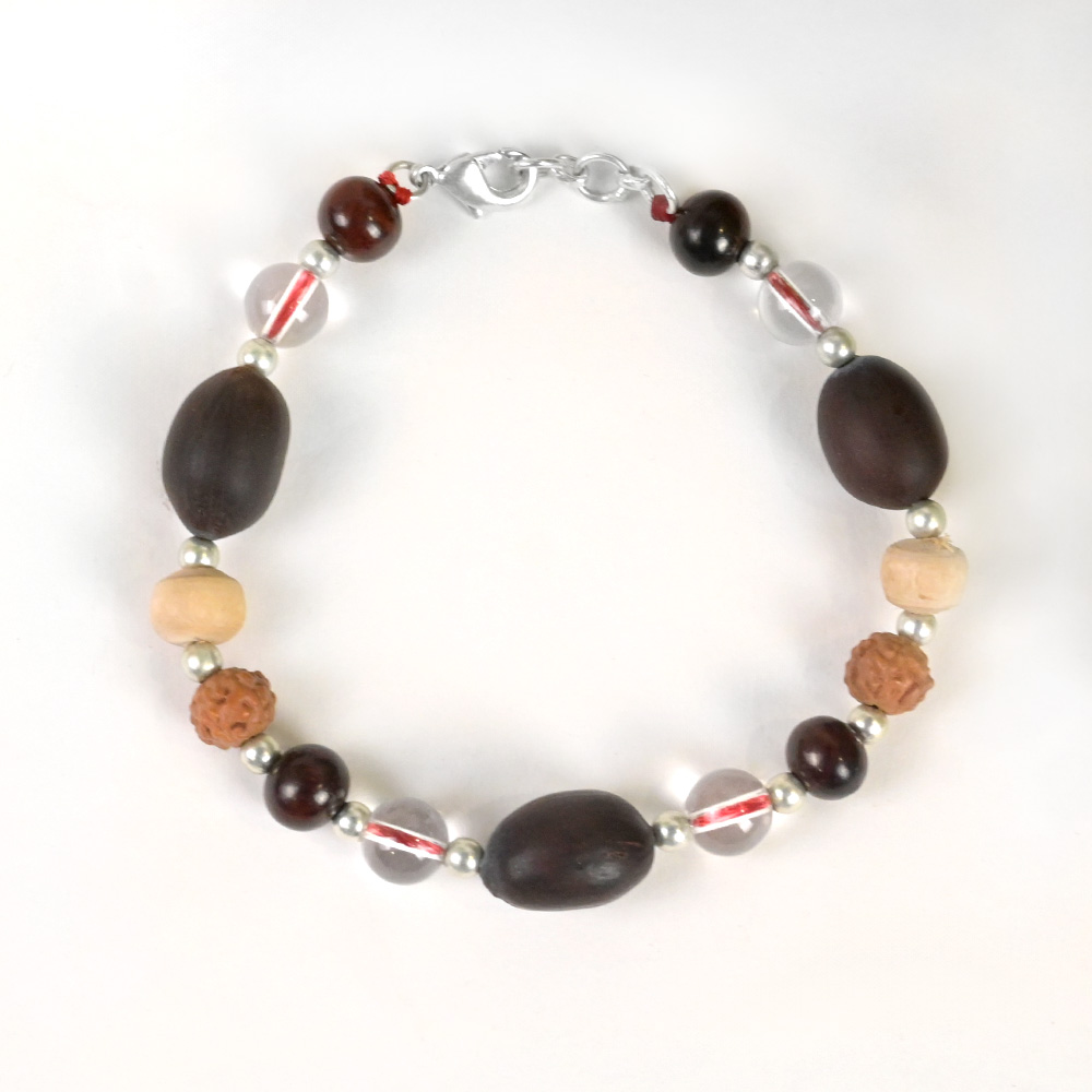 Panch Bhoota German Silver Ball Bracelet