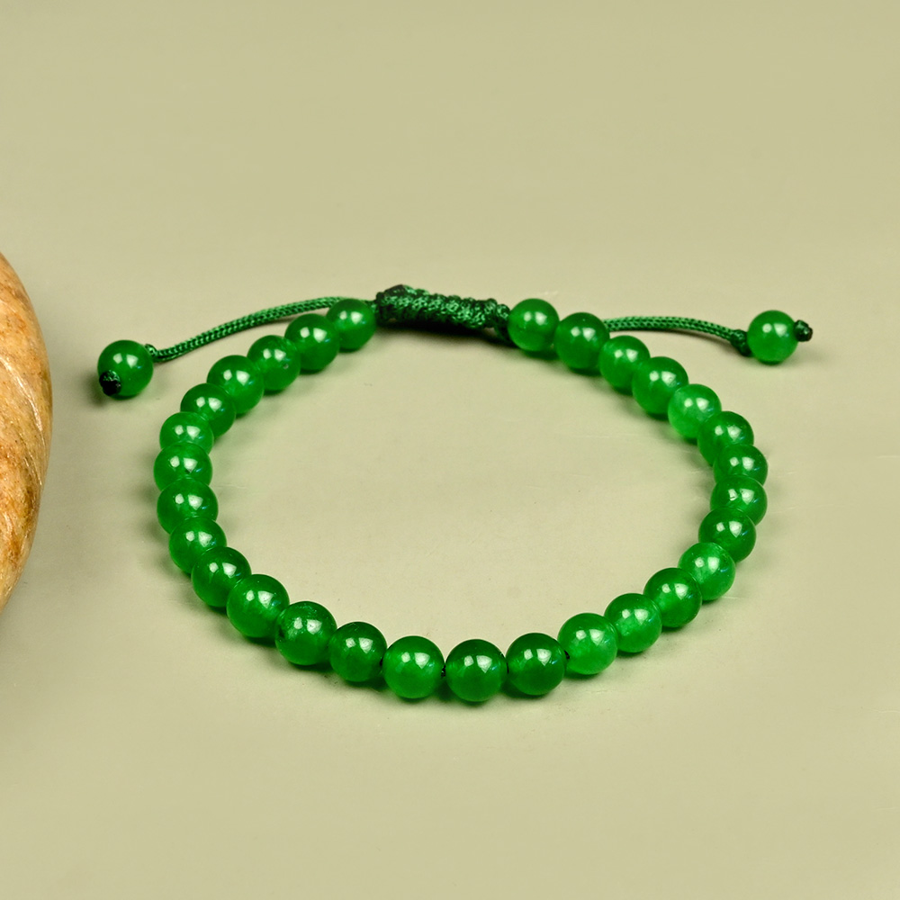 Green Onyx Adjustable Bracelet - 6 mm