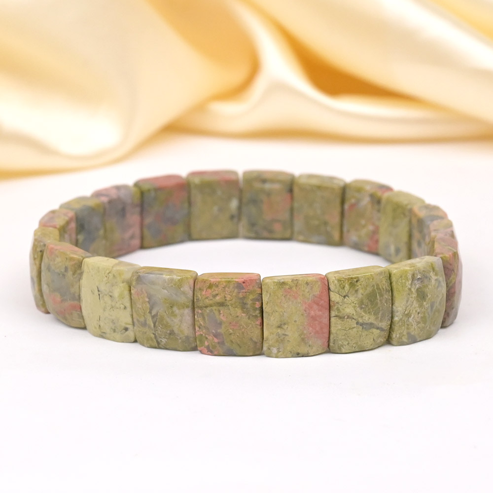 Buy Natural Unakite Bracelet from Rudra Centre (Rudraksha Ratna) at reasonable prices.