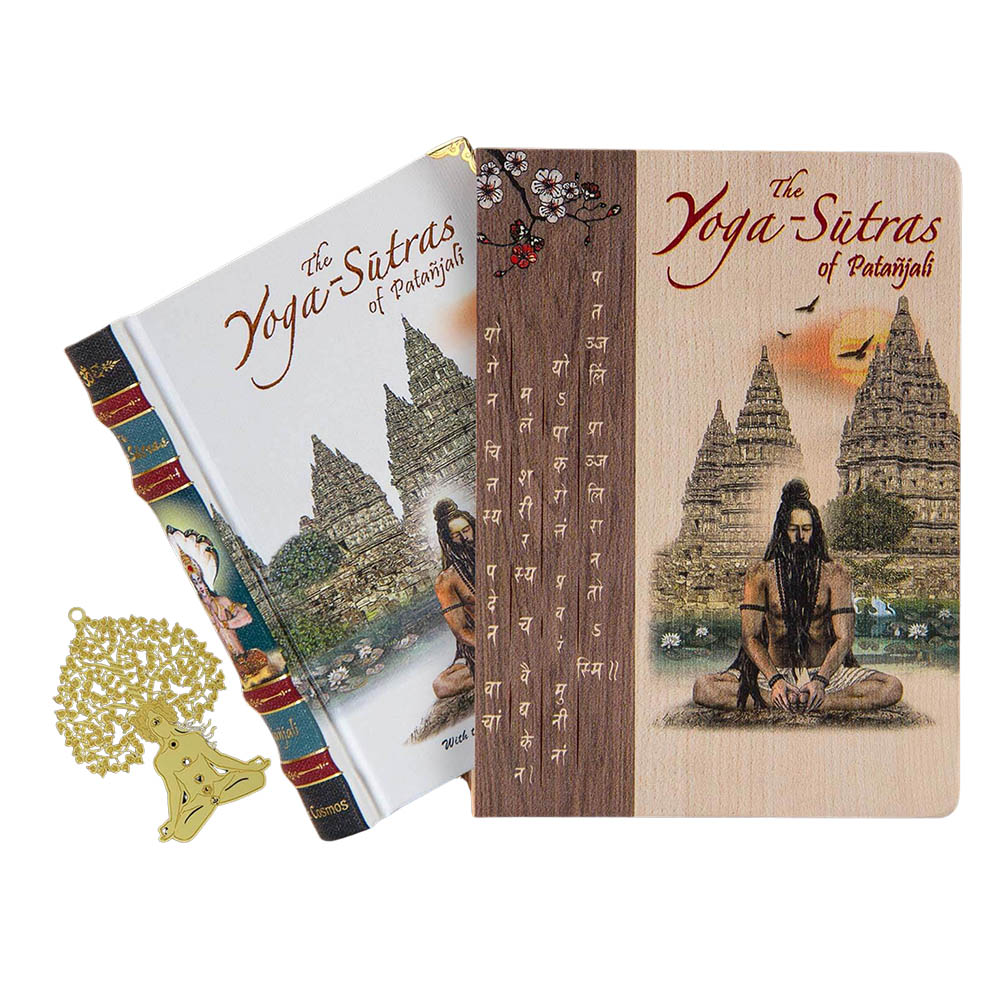 Yoga Sutras of Patanjali Book by Vedic Cosmos – Size A6 – English & Hindi – Wooden Box Editions