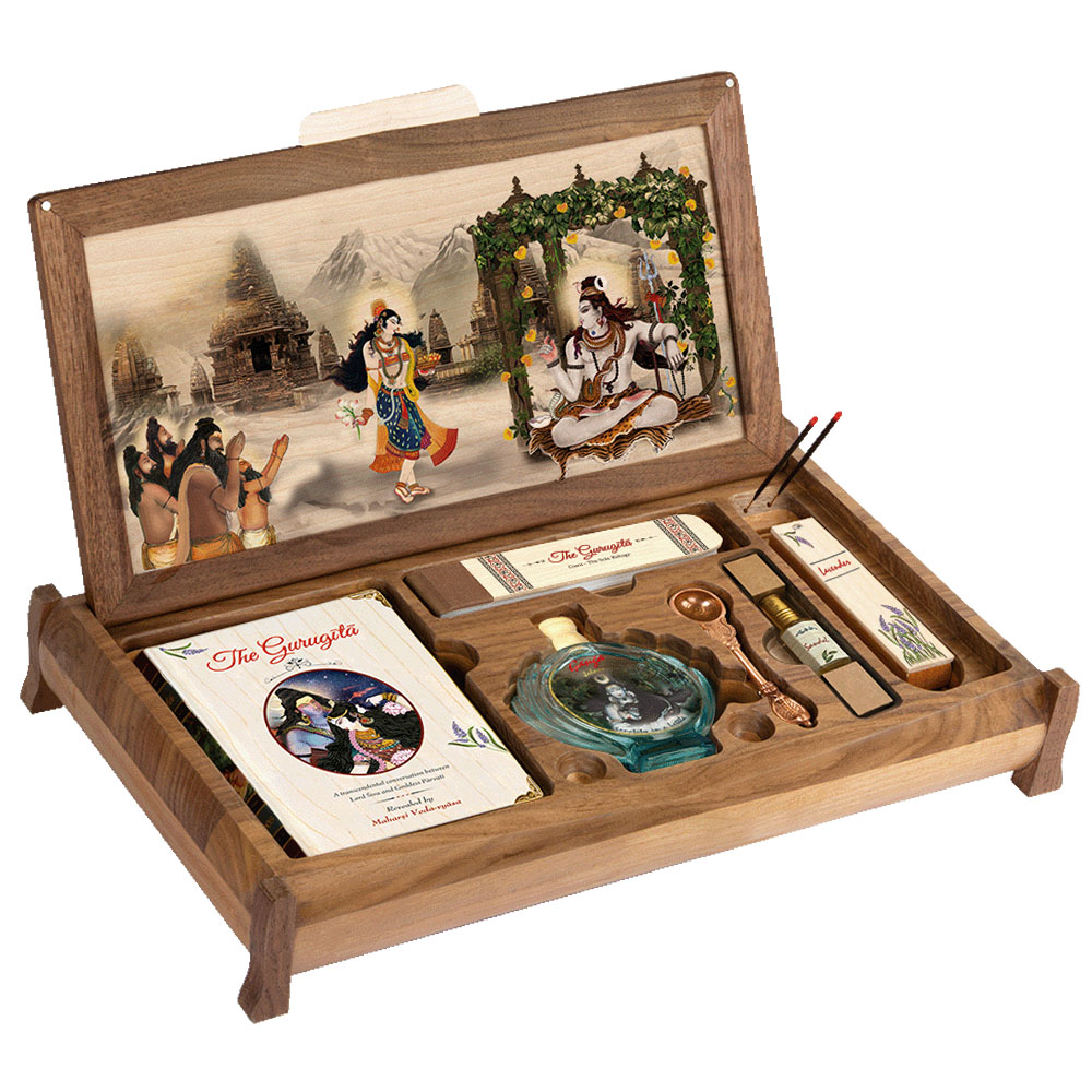 Guru Gita Book Gift Set by Vedic Cosmos – Size A6 – English