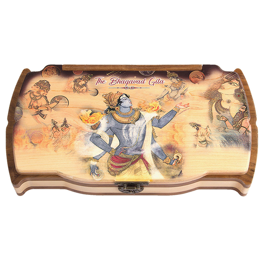 Bhagavad Gita Book Gift Set by Vedic Cosmos – Size A6 – English