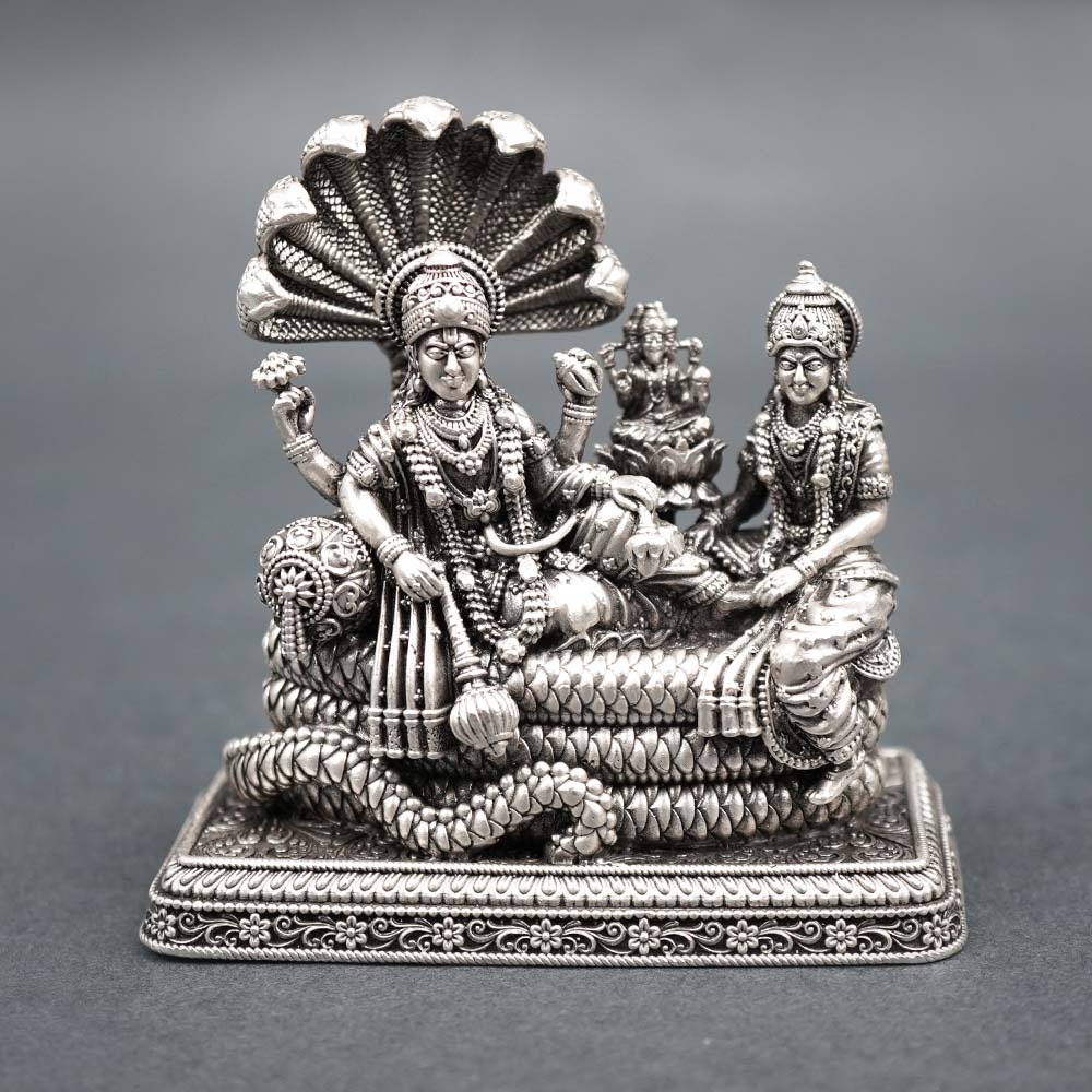 Padmanabha Swamy 925 Silver Idol (Oxidized)