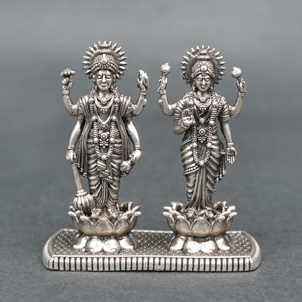Kamal Lakshmi Narayan 925 Silver Idol (Oxidized)