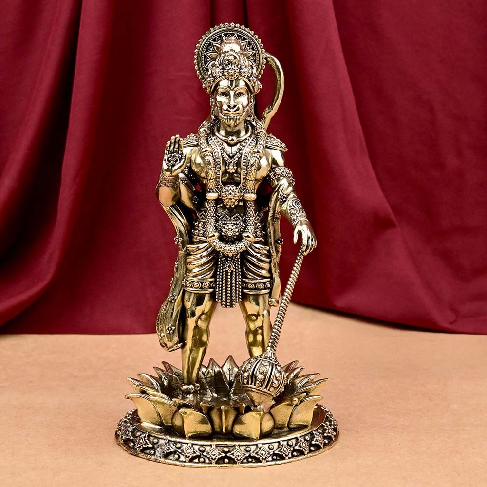 Standing Kamal Hanuman Ashtadhatu Idol