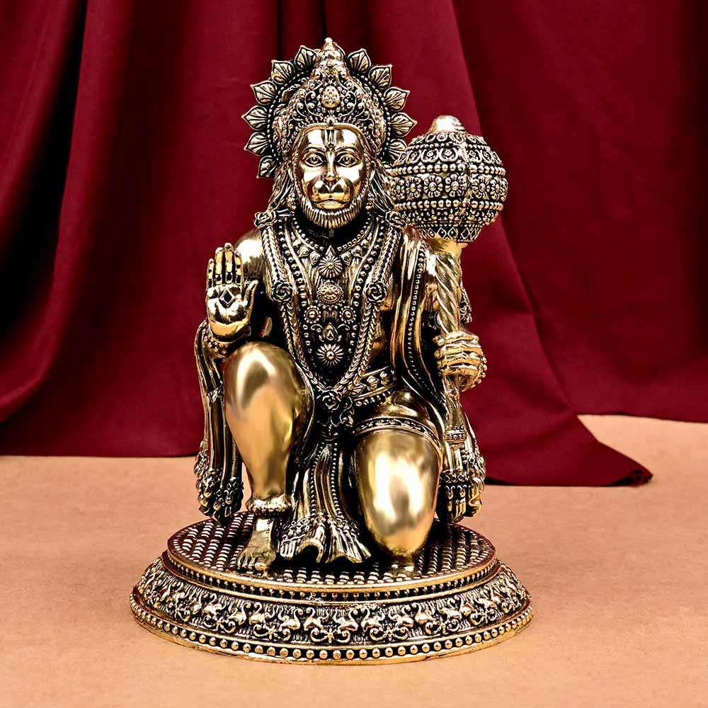 Super Fine Blessing Hanuman Ashtadhatu Idol