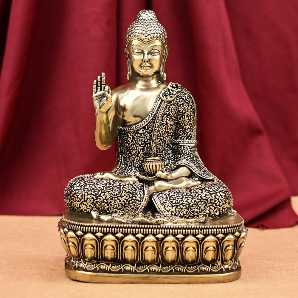 Lord Gautam Buddha Ashtadhatu Idol