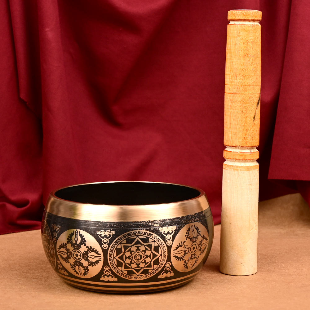 Black Tibetian Meditation Singing Bowl