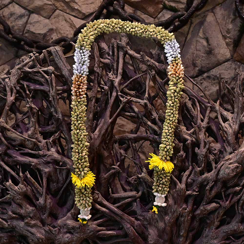 Handcrafted Elaichi Cardamom Deity Garland Mala - 2.2 Kgs