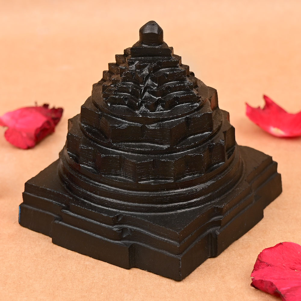 Shaligram Meru Shree Yantra - 560 gms