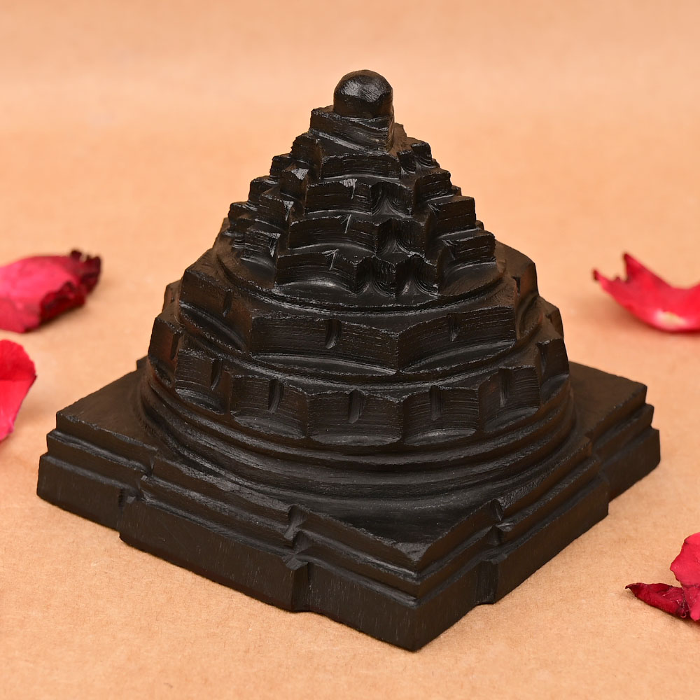 Shaligram Meru Shree Yantra - 700 gms