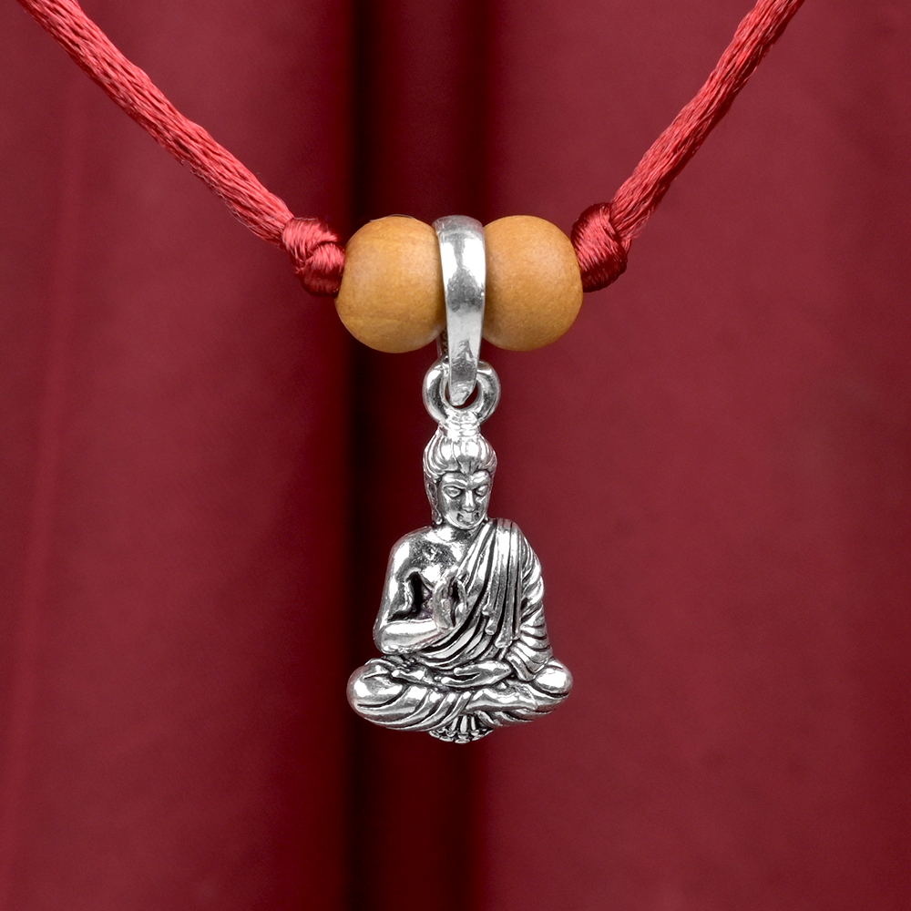 Meditating Buddha 925 Silver Pendant