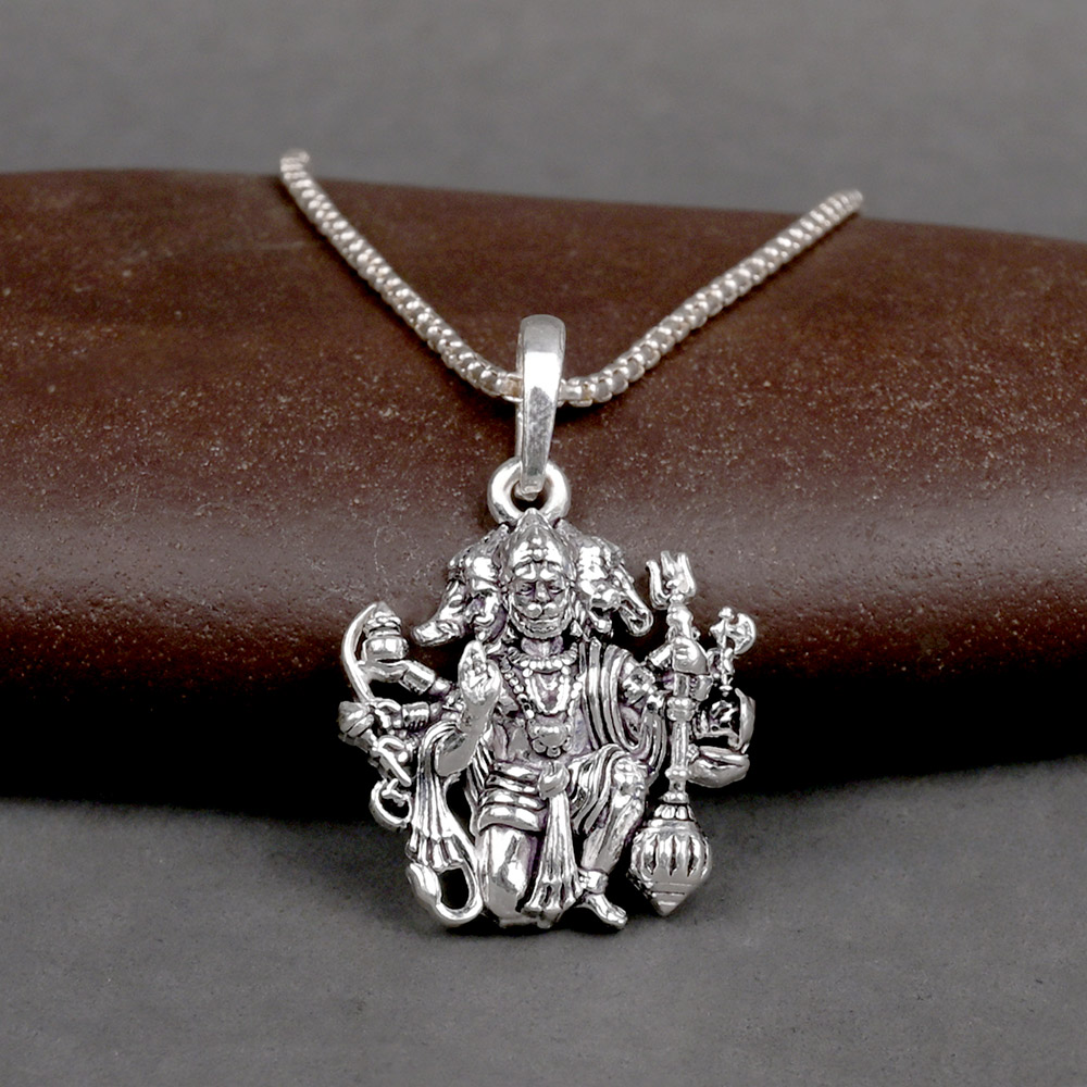 Panchmukhi Hanuman 925 Silver Pendant