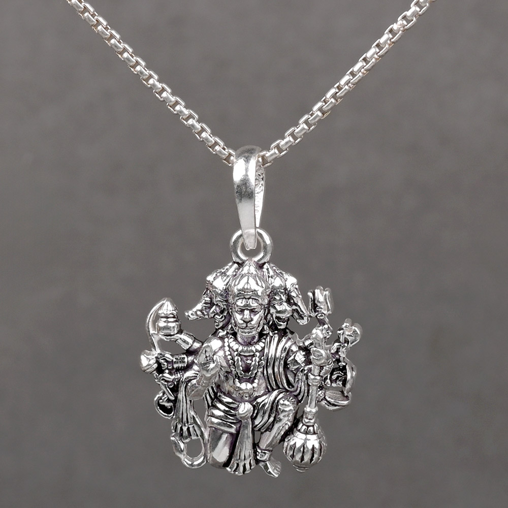 Panchmukhi Hanuman 925 Silver Pendant