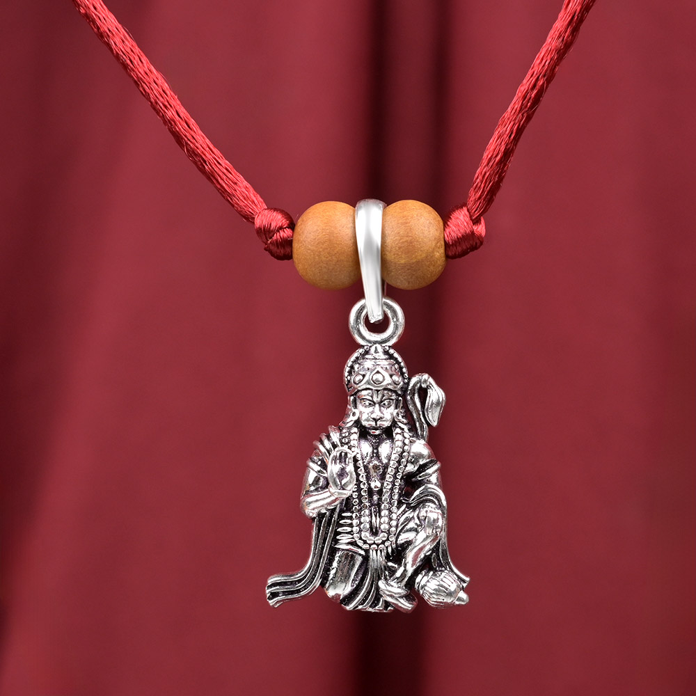 Blessing Hanuman 925 Silver Pendant