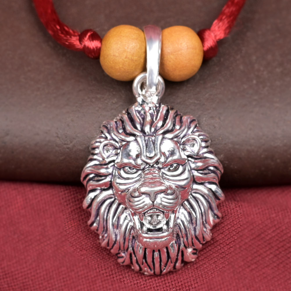 Narsimha Face 925 Silver Pendant