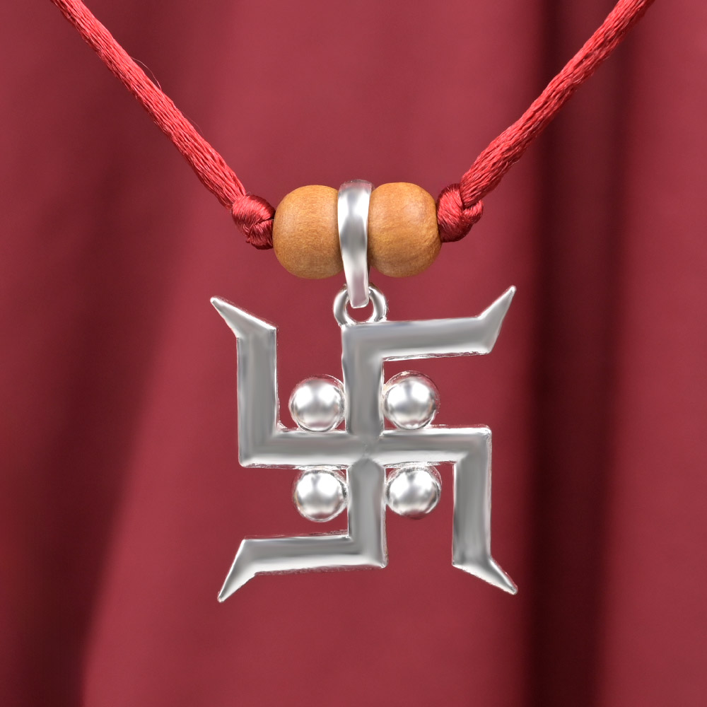Swastik 925 Silver Pendant