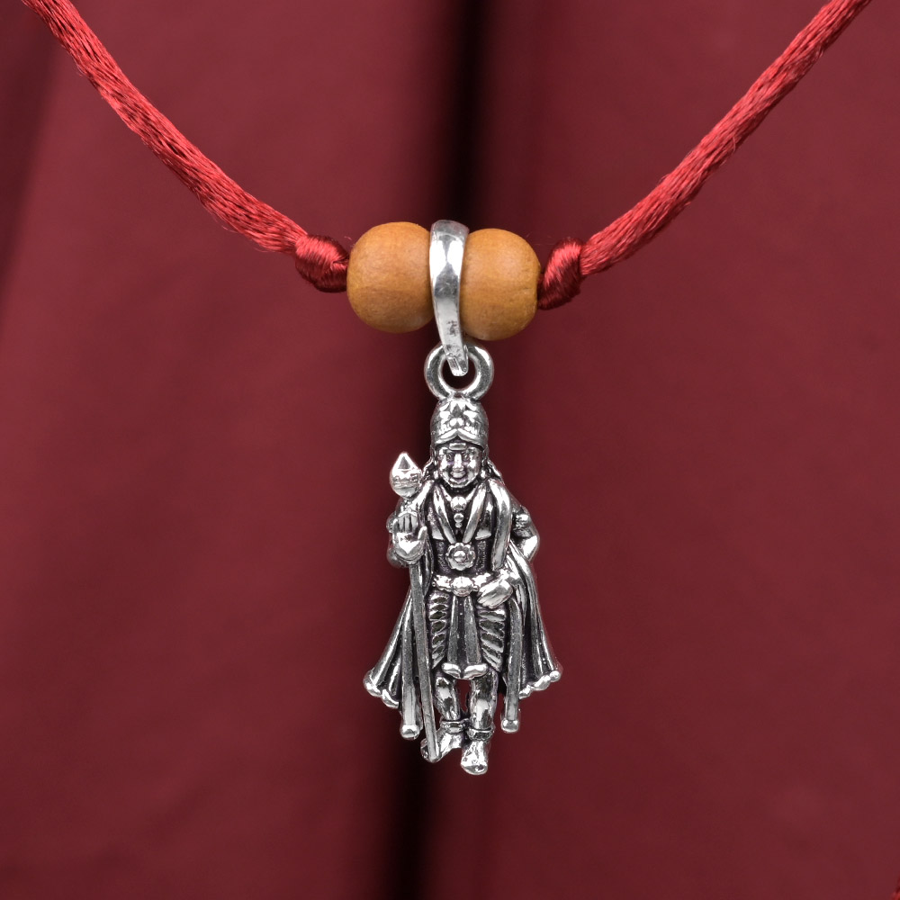 Murugan (Kartikeya) 925 Silver Pendant