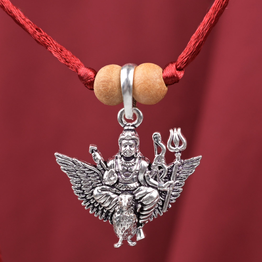 Shani Dev 925 Silver Pendant