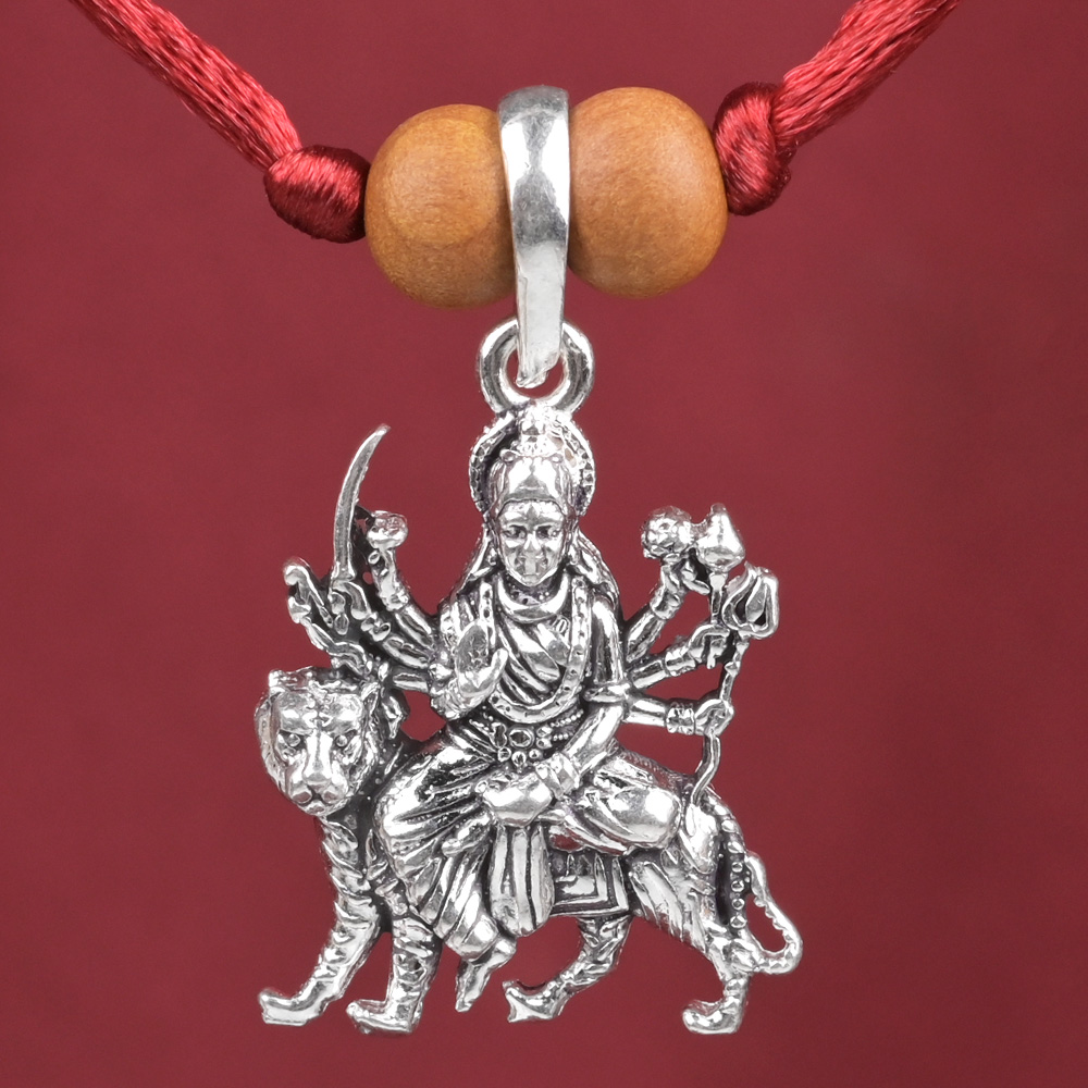 Durga Devi 925 Silver Pendant