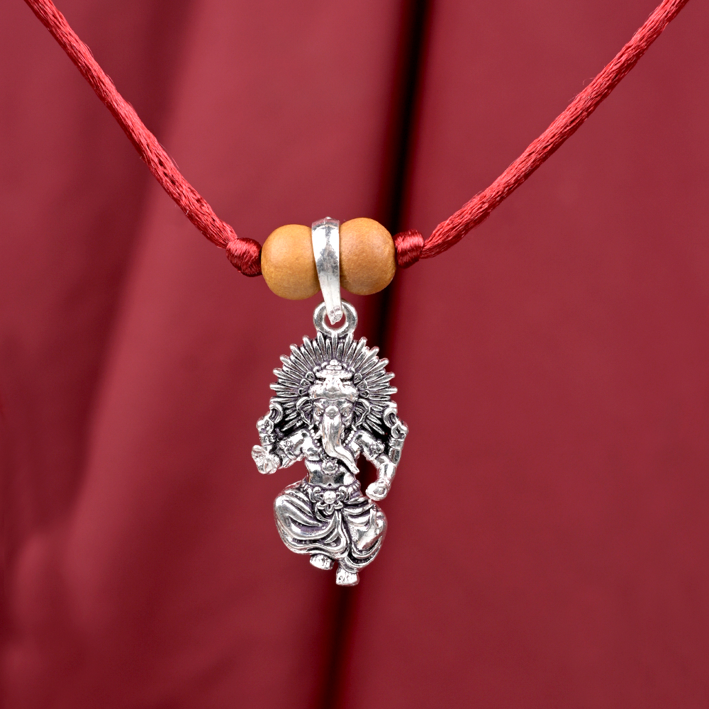 Surya Ganesh 925 Silver Pendant